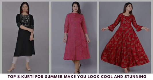 Top 8 kurti for summer that are going to make you Look cool and stunning