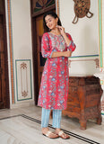 Gajari Women Kurta Palazzo And Duppata Set