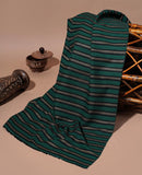 Green Stripes khari & gold Rayon 42 inch