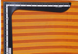 Yellow stripes khari & gold rayon 42 inch