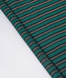 Green Stripes khari & gold Rayon 42 inch