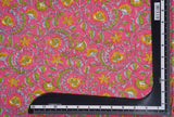 Pink Floral print cotton 42 inch